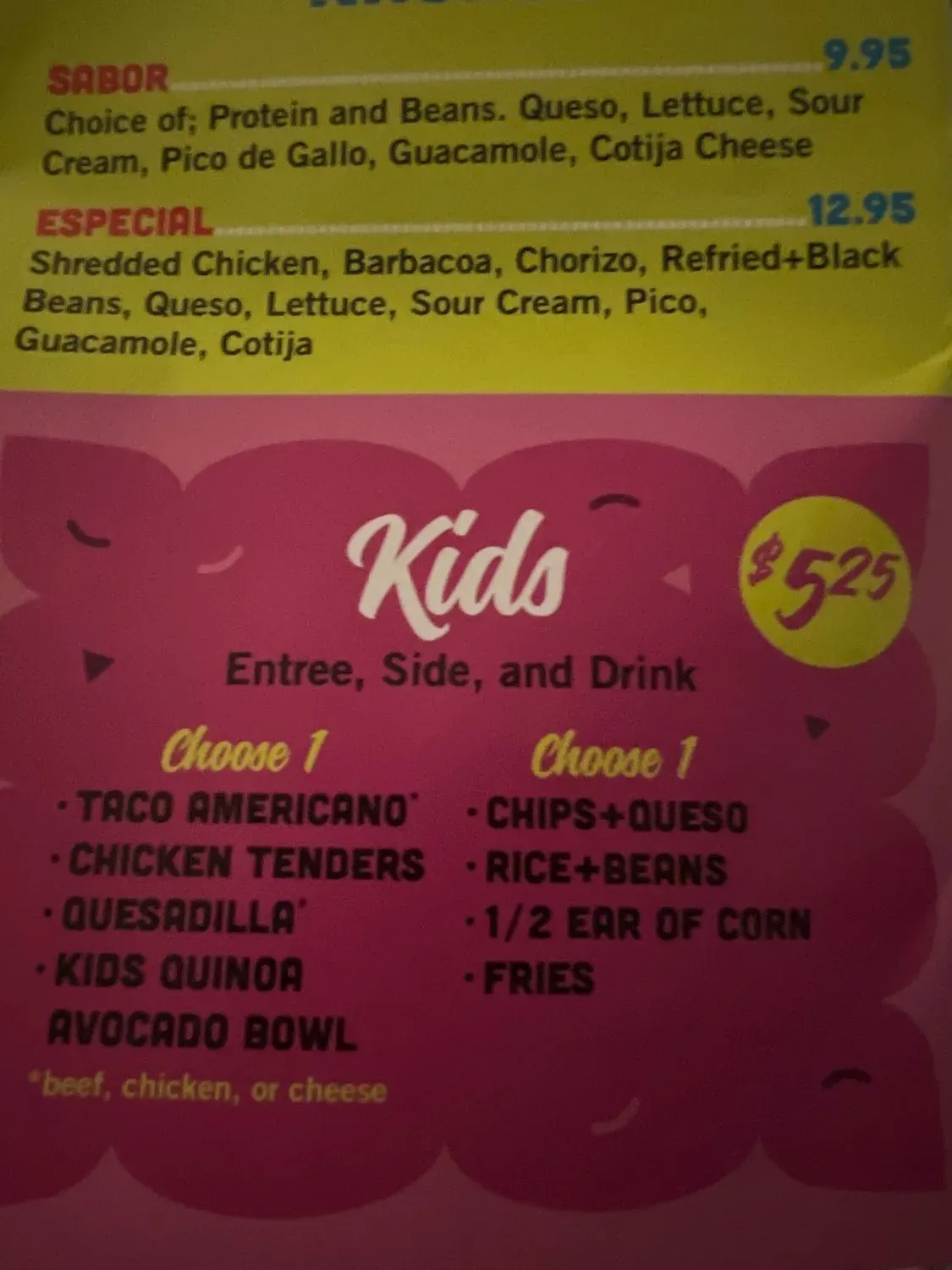 Menu 5