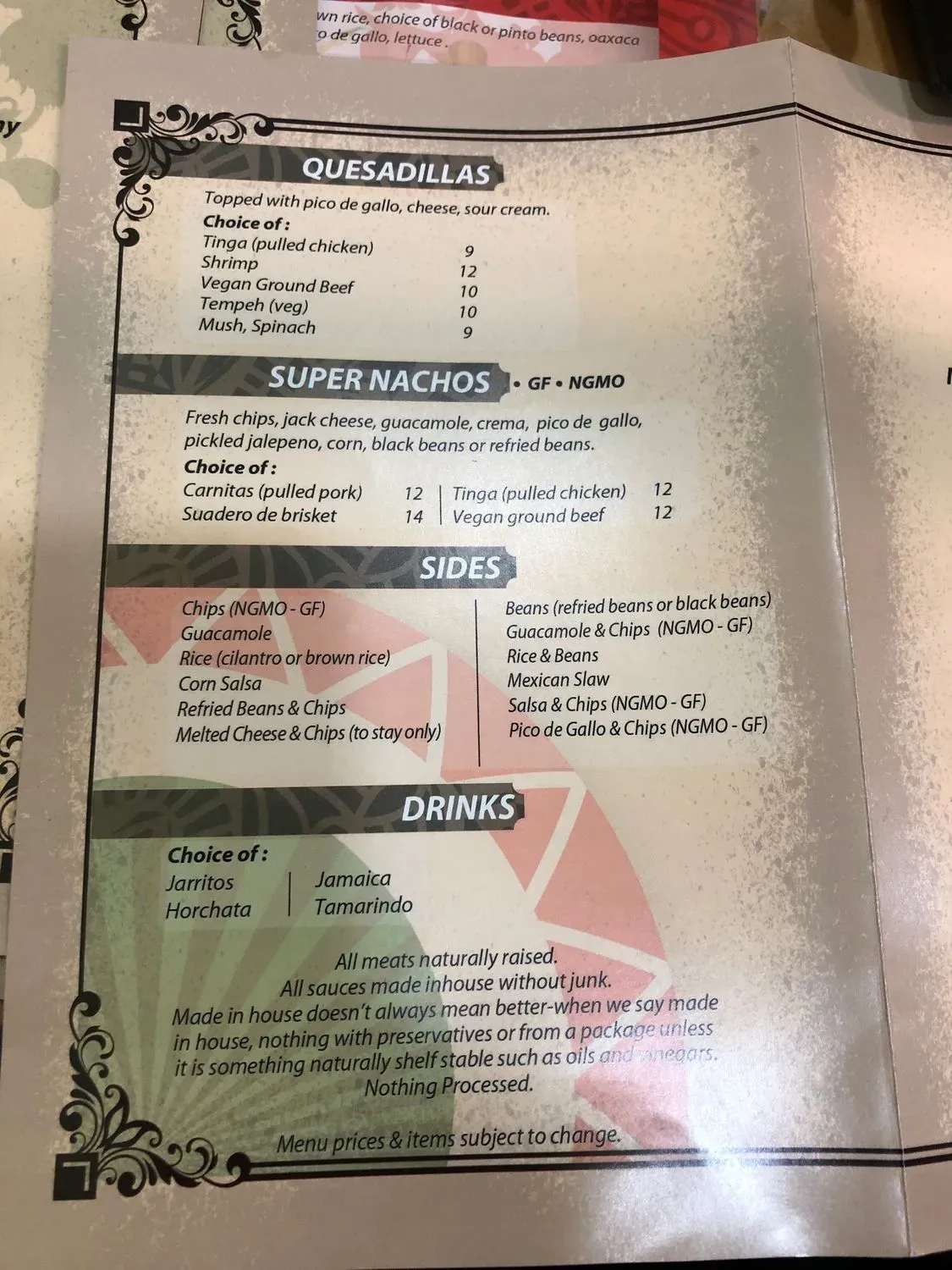 Menu 6