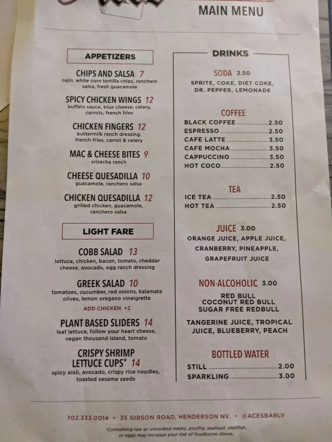 Menu 1