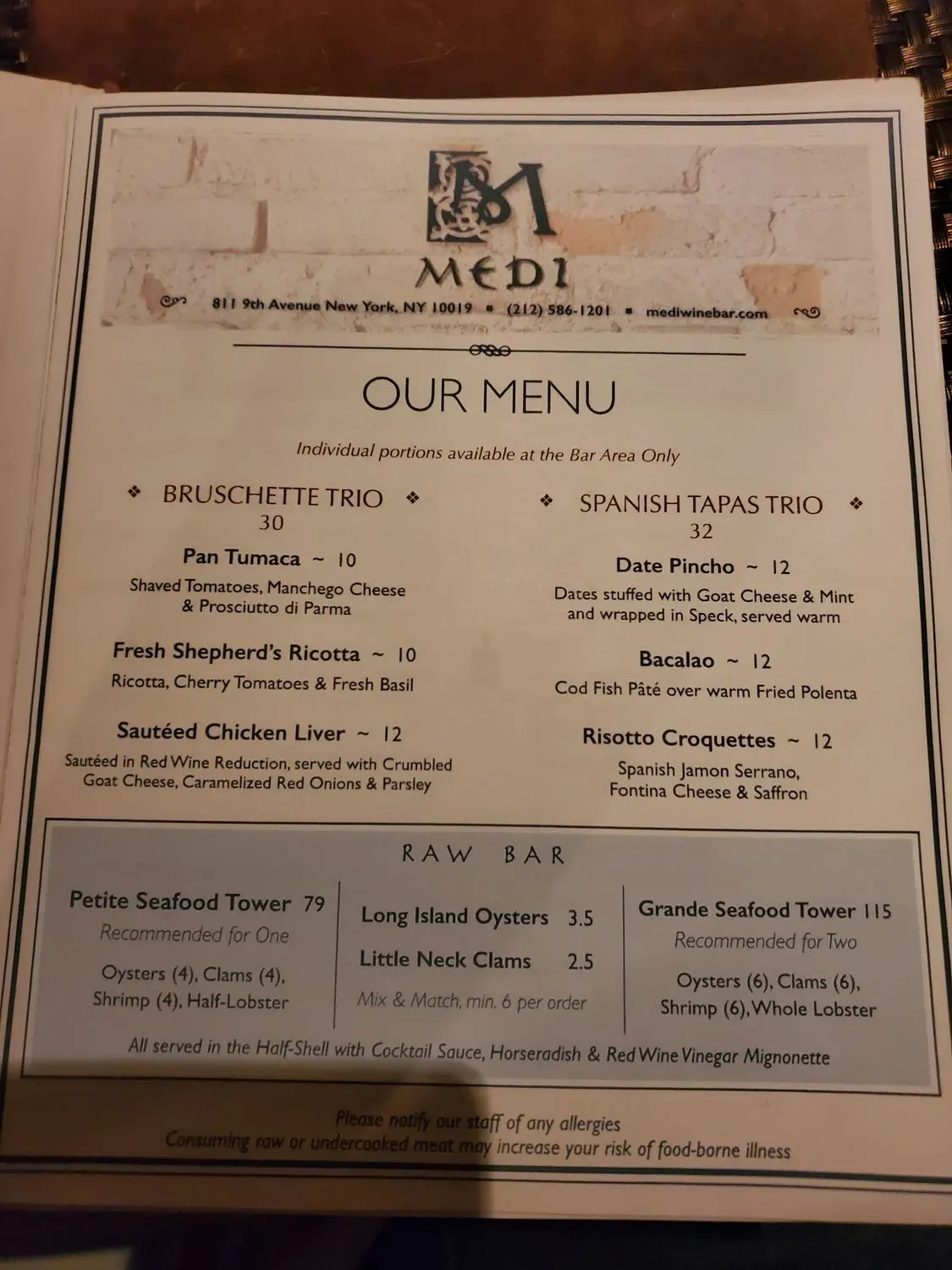 Menu 5