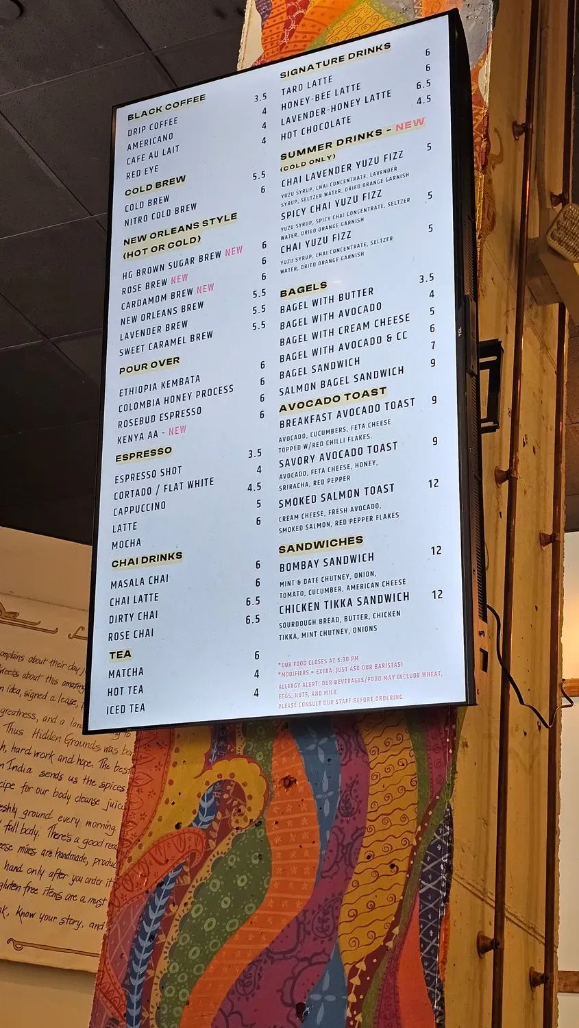 Menu 5