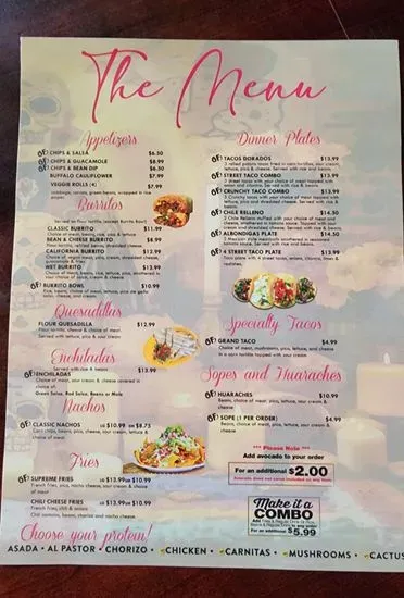 Menu 5