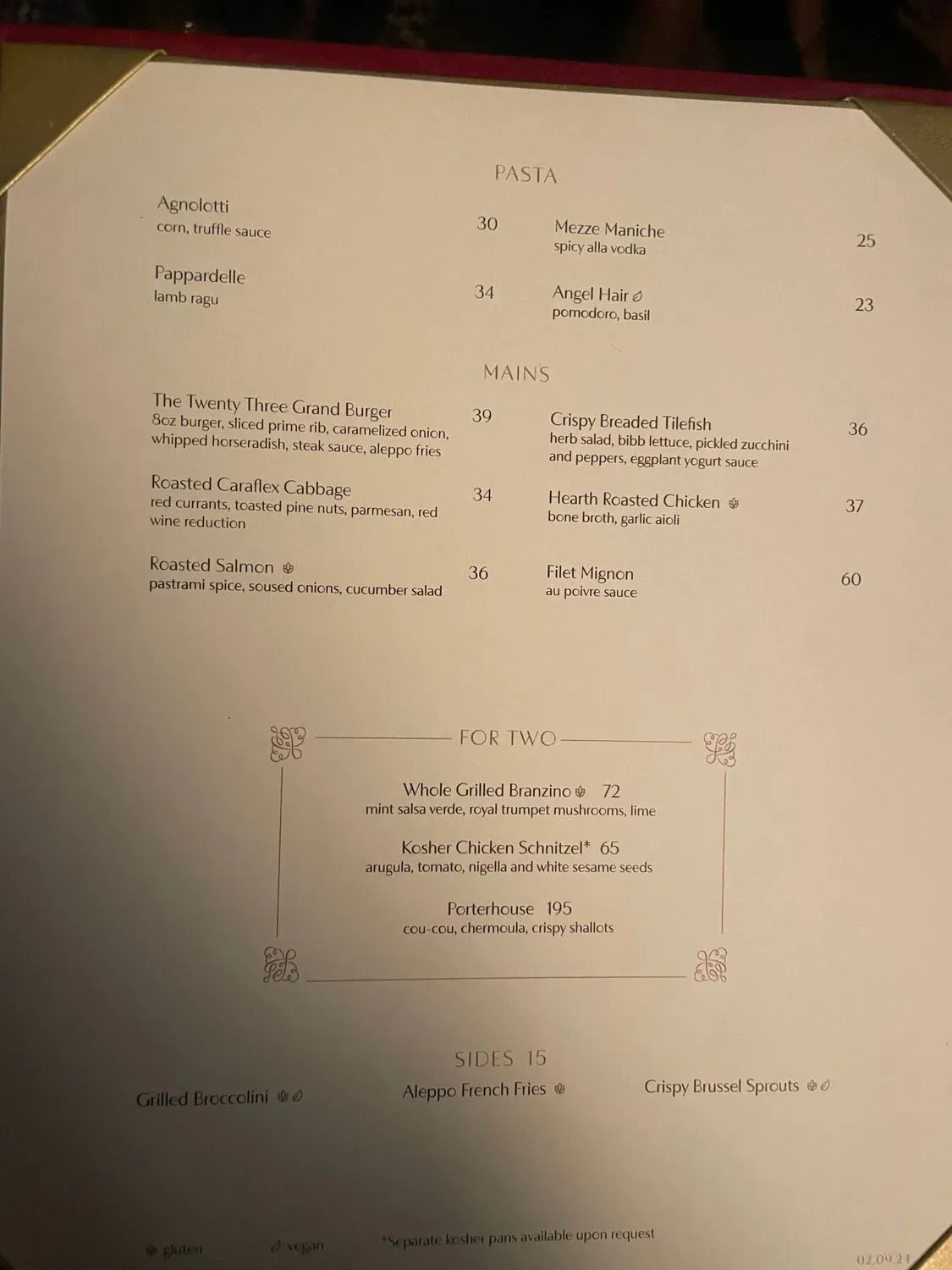 Menu 1