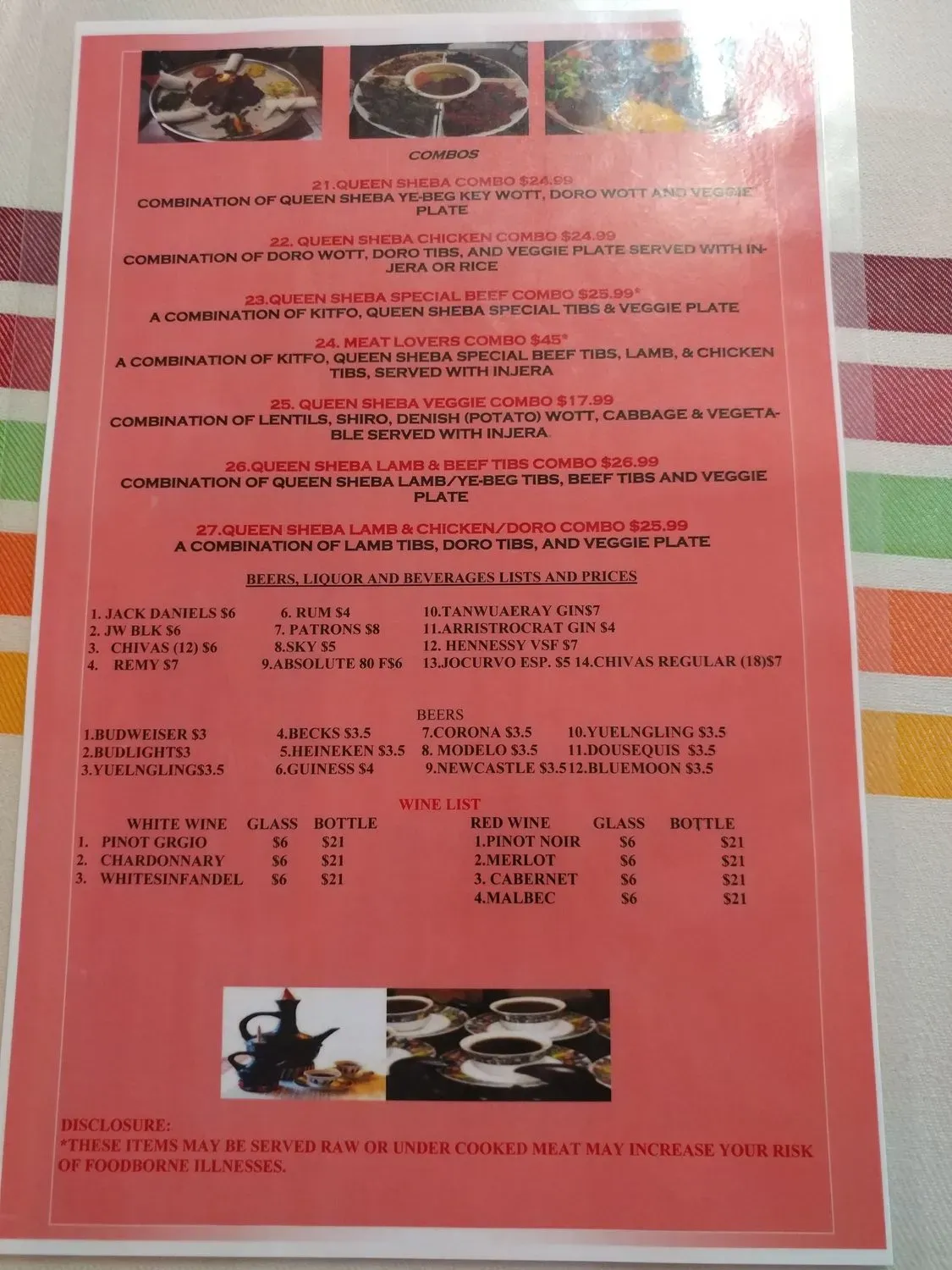 Menu 6