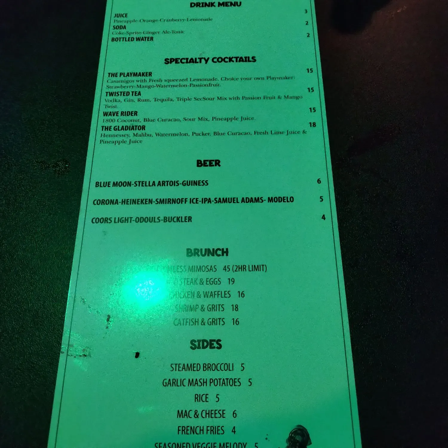 Menu 3