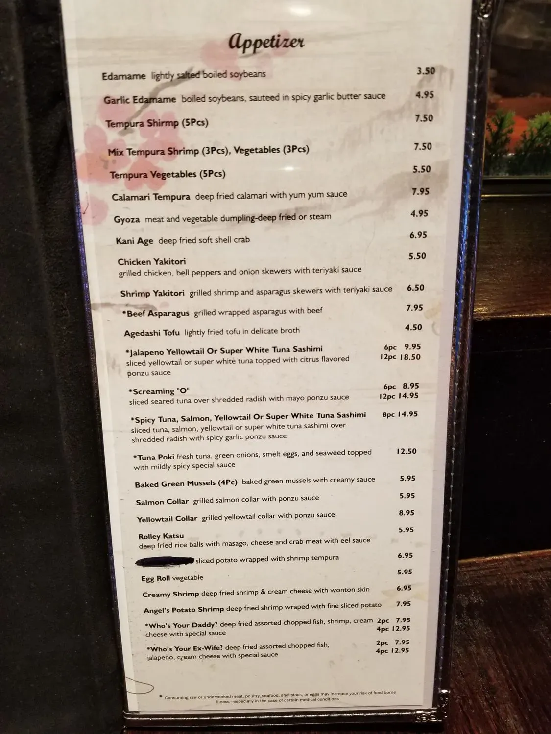 Menu 5