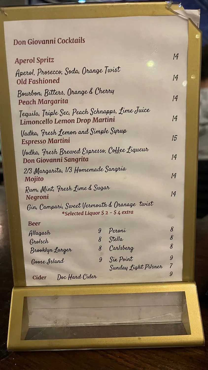 Menu 2