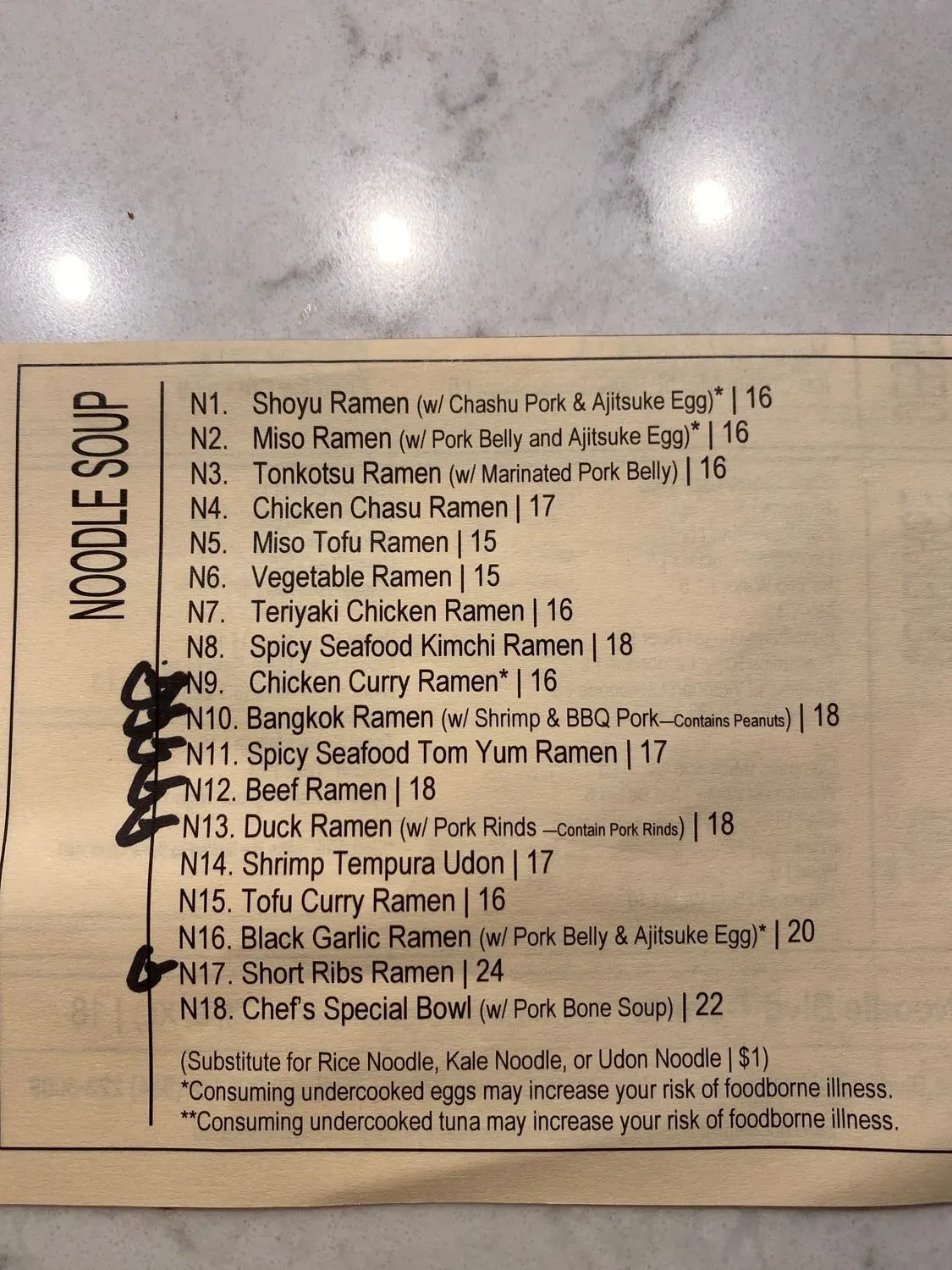 Menu 5