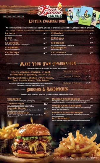 Tacos Tijuana Cantina Menu | Reno, NV | Checkle
