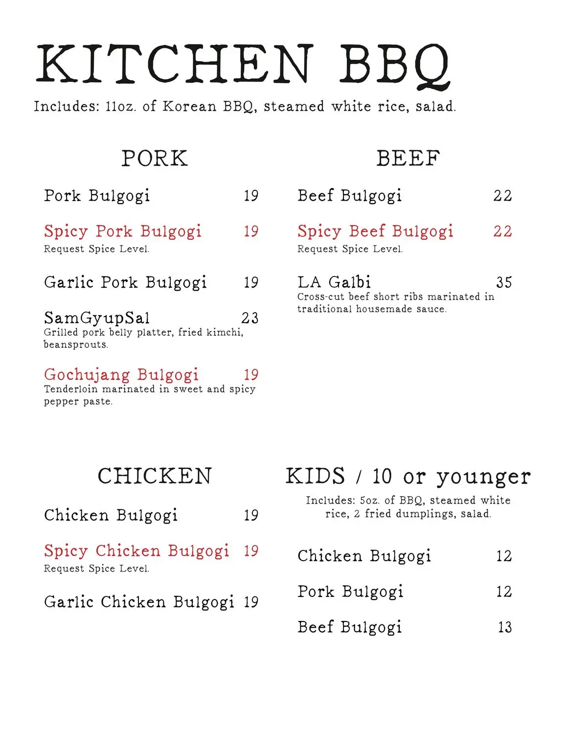 Menu 5