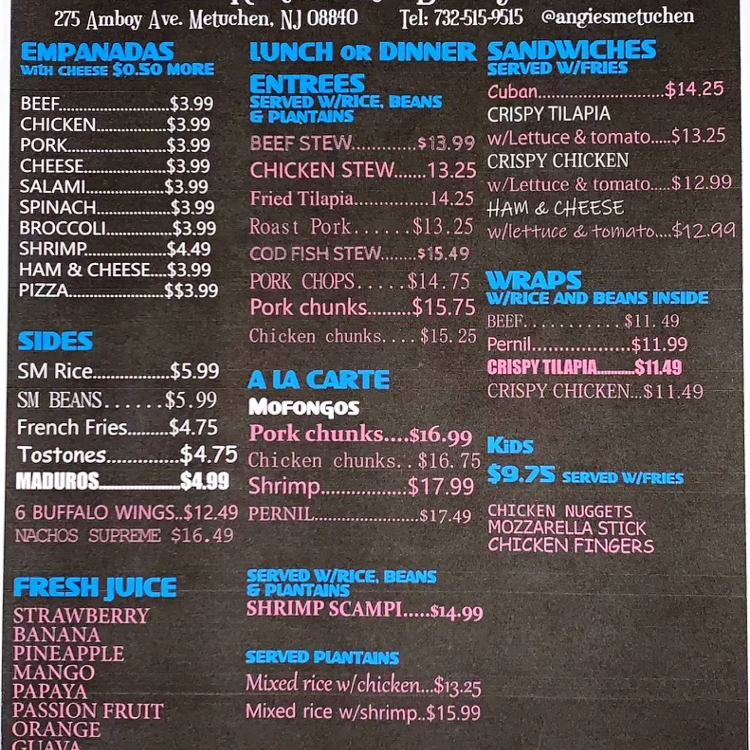 Menu 1