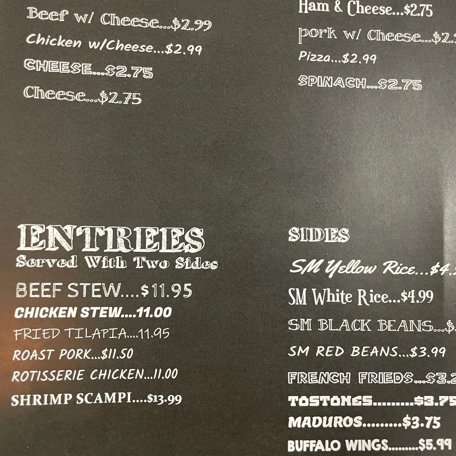 Menu 3