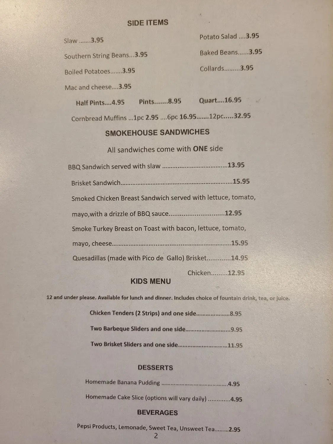 Menu 4