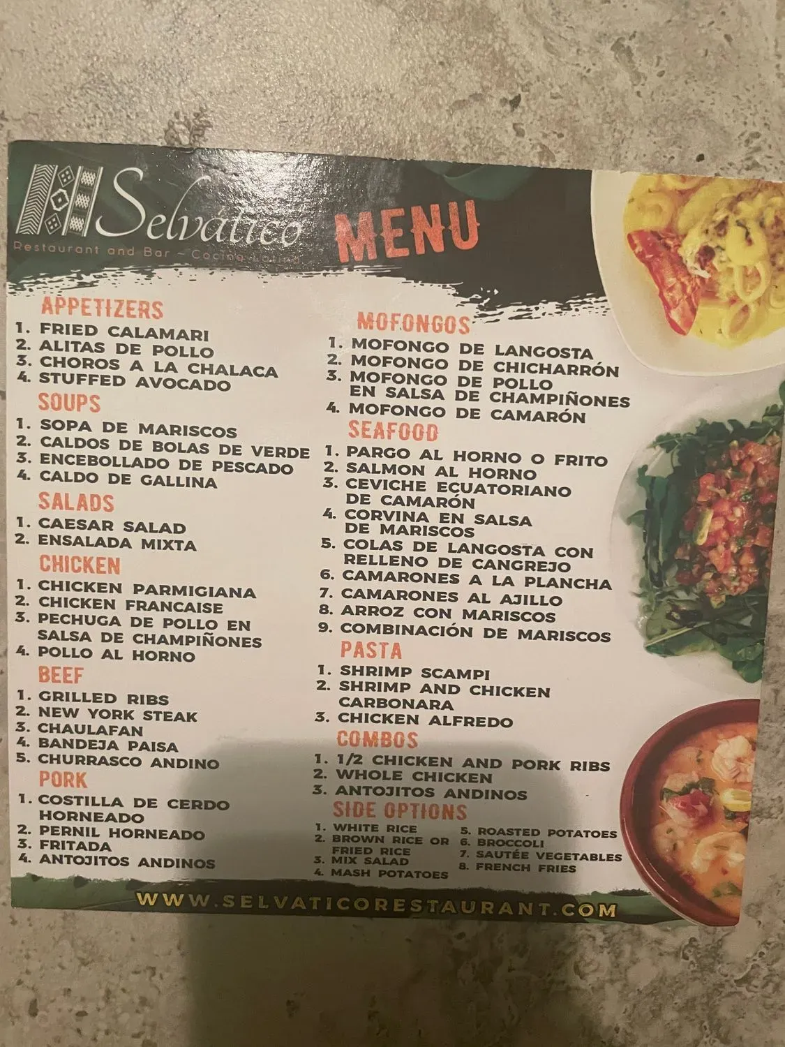 Menu 1