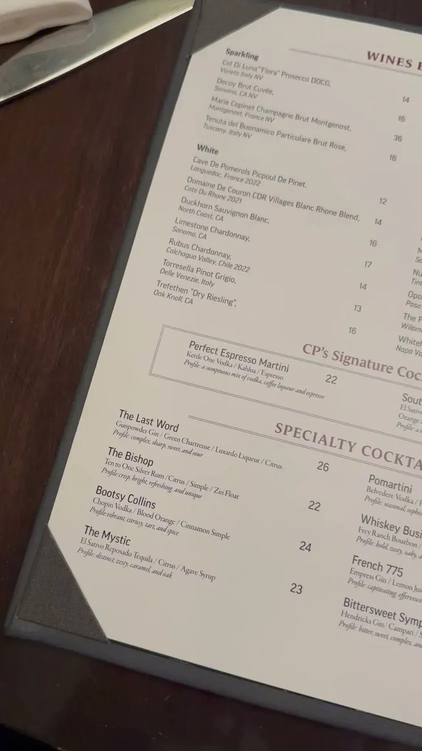 Menu 5