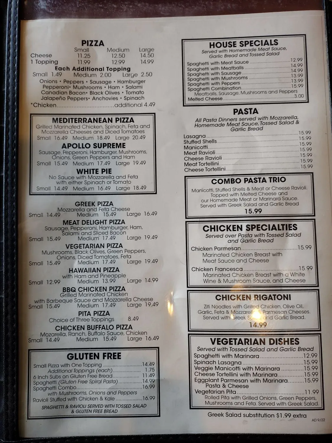 Menu 1