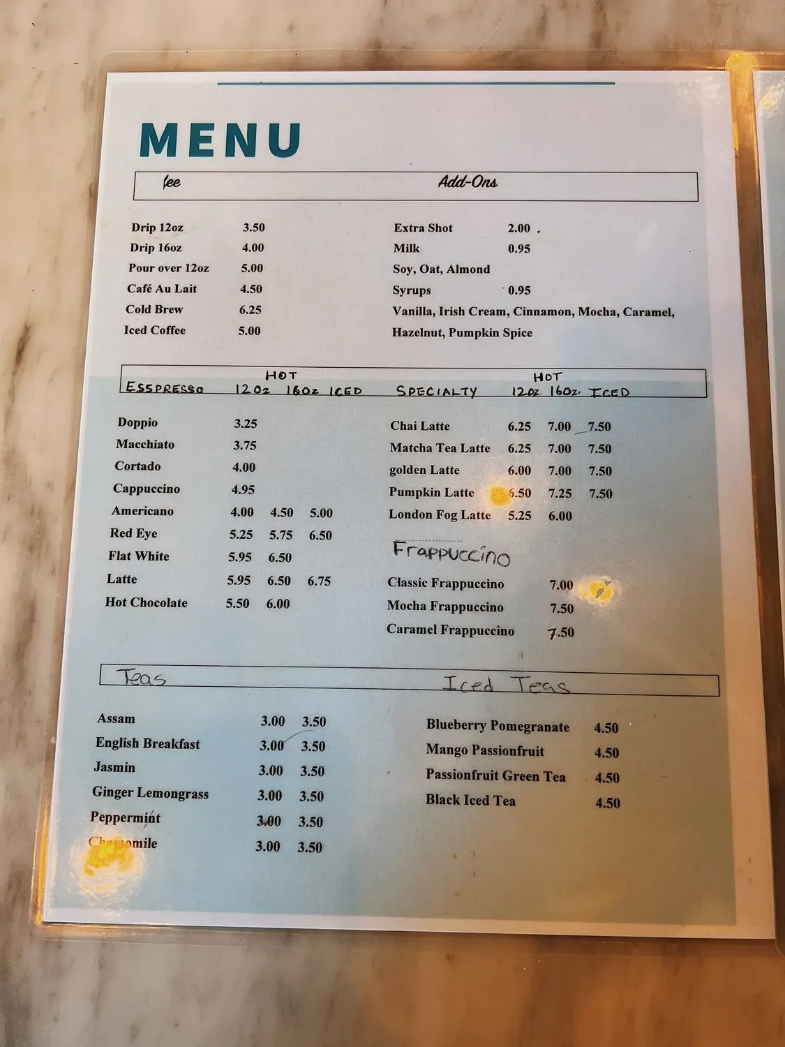 Menu 5