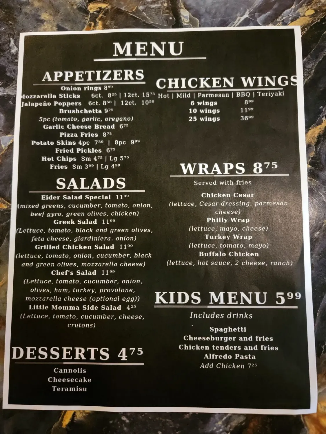 Menu 2