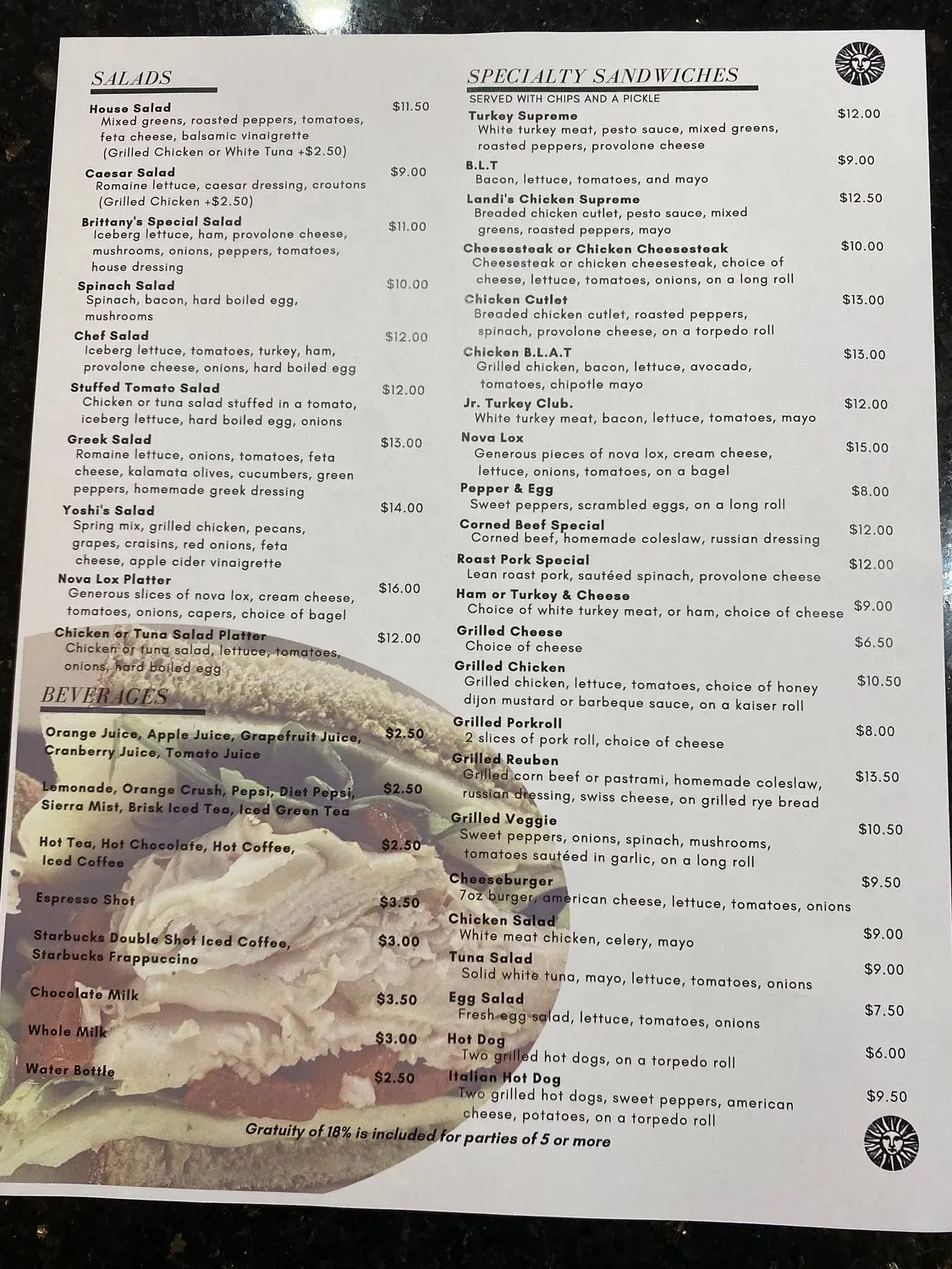 Menu 1