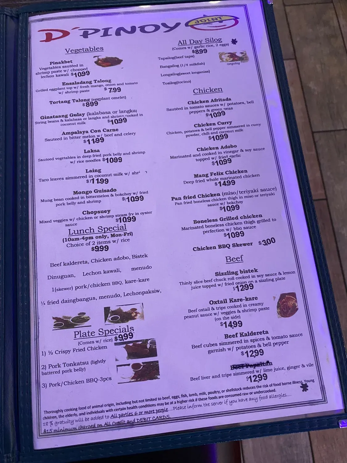 Menu 4