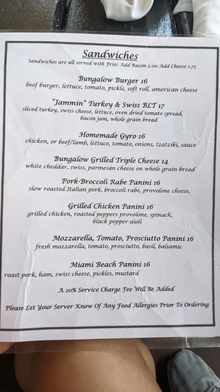 Menu 2