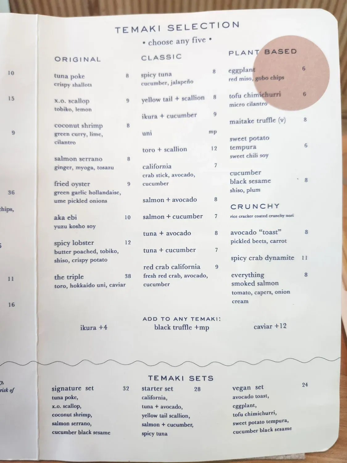 Menu 1