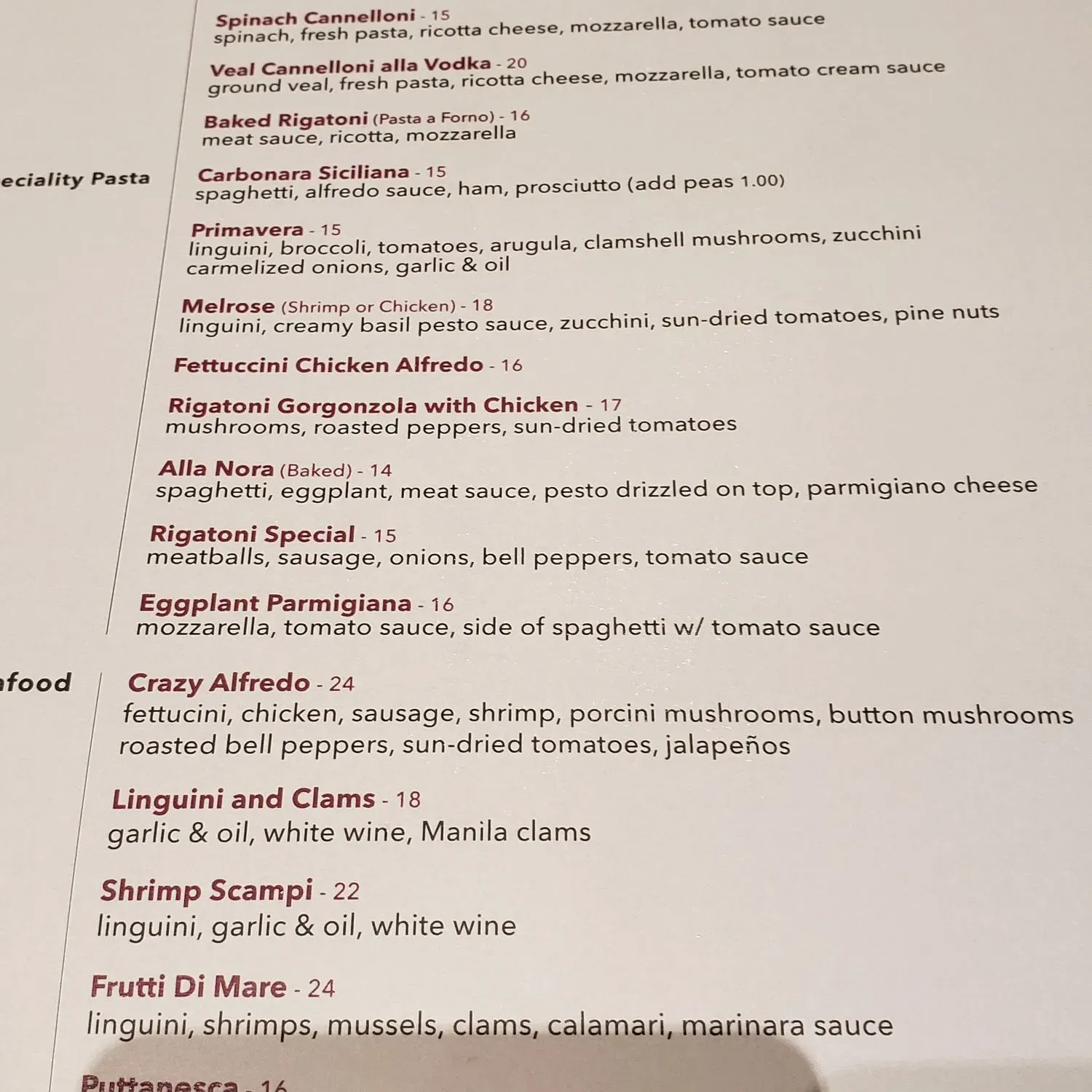 Menu 2