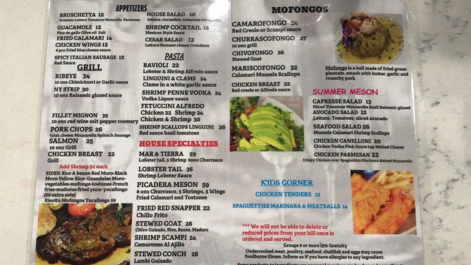 Menu 6