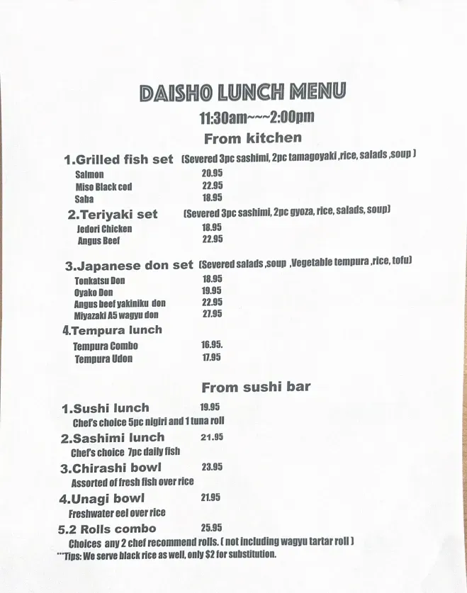 Menu 5