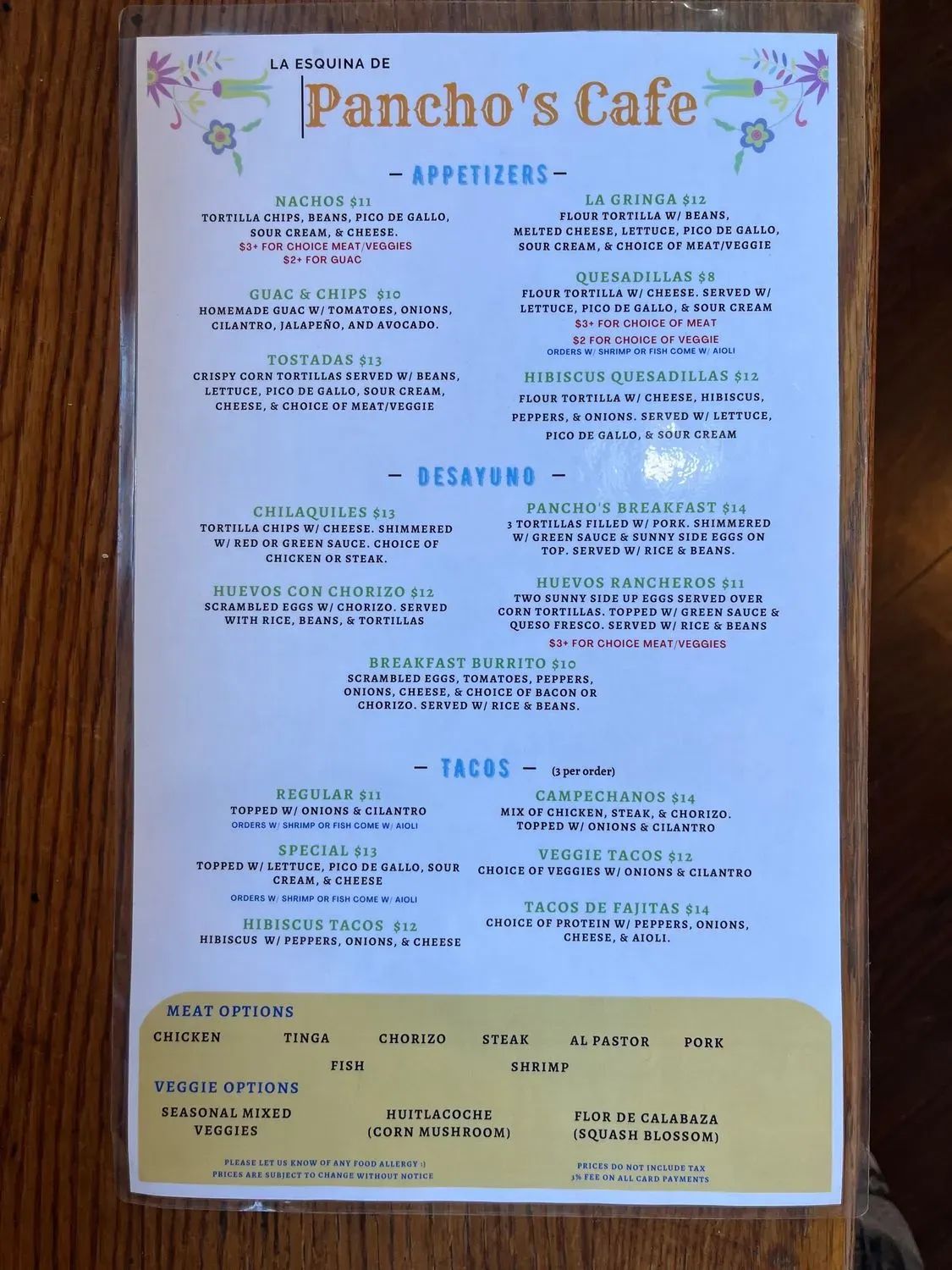 Menu 1