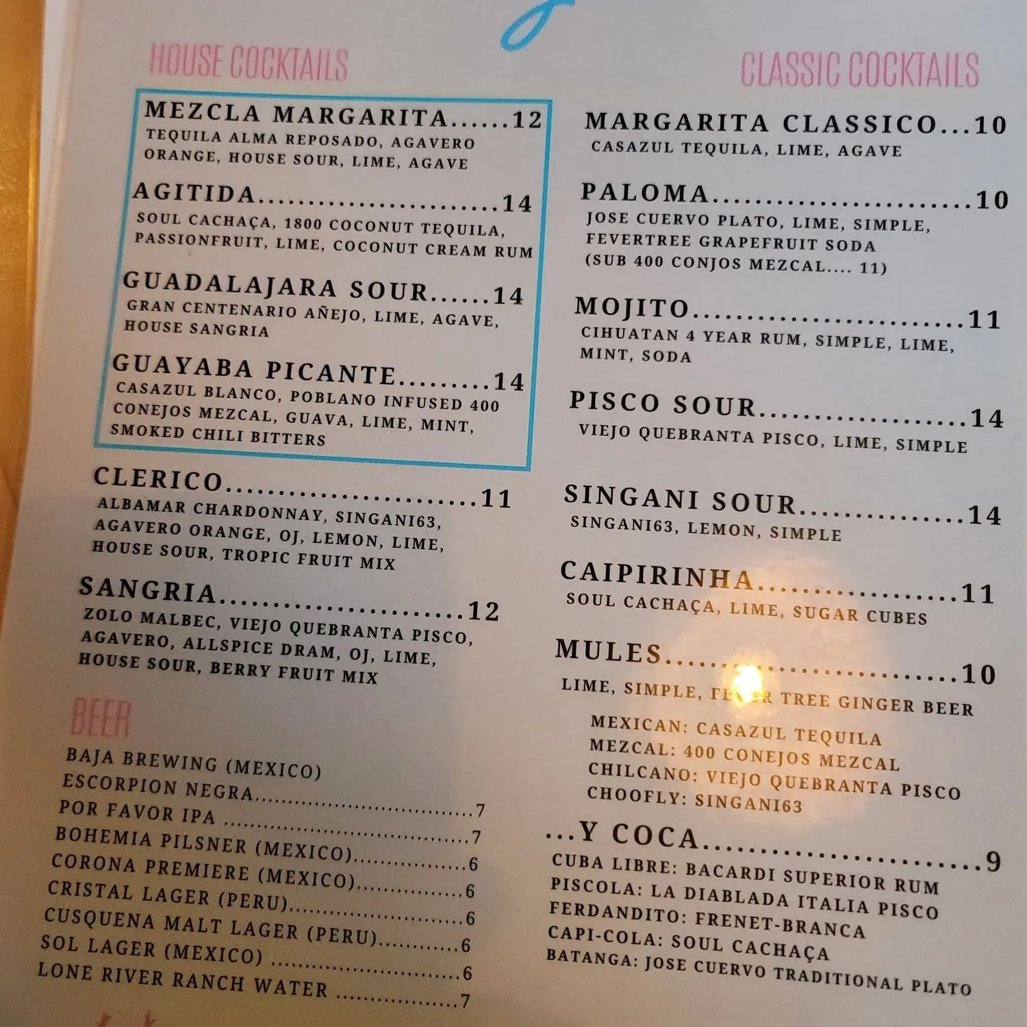 Menu 1