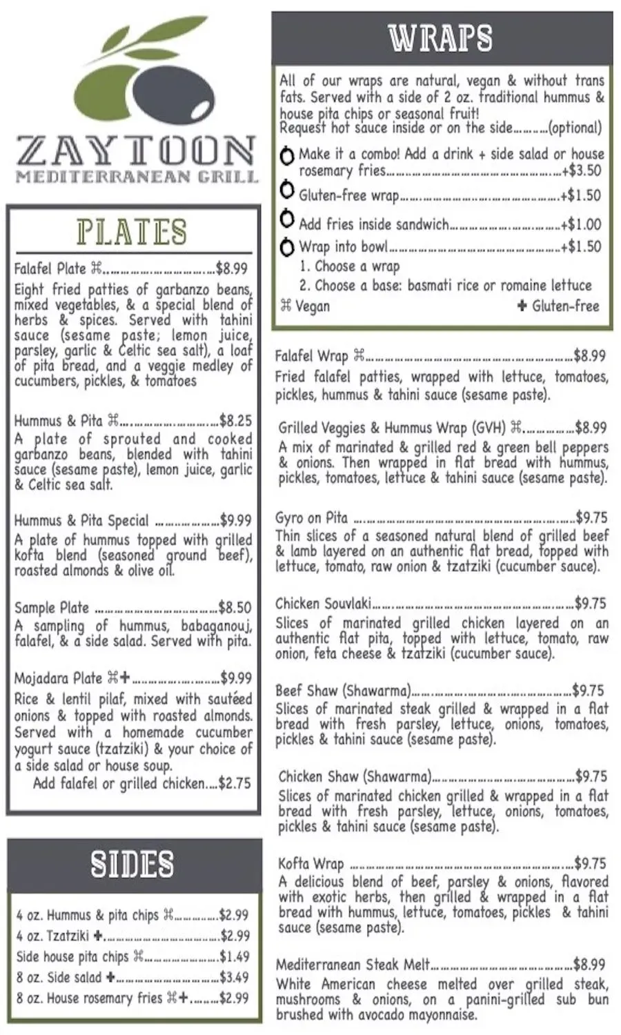 Menu 1