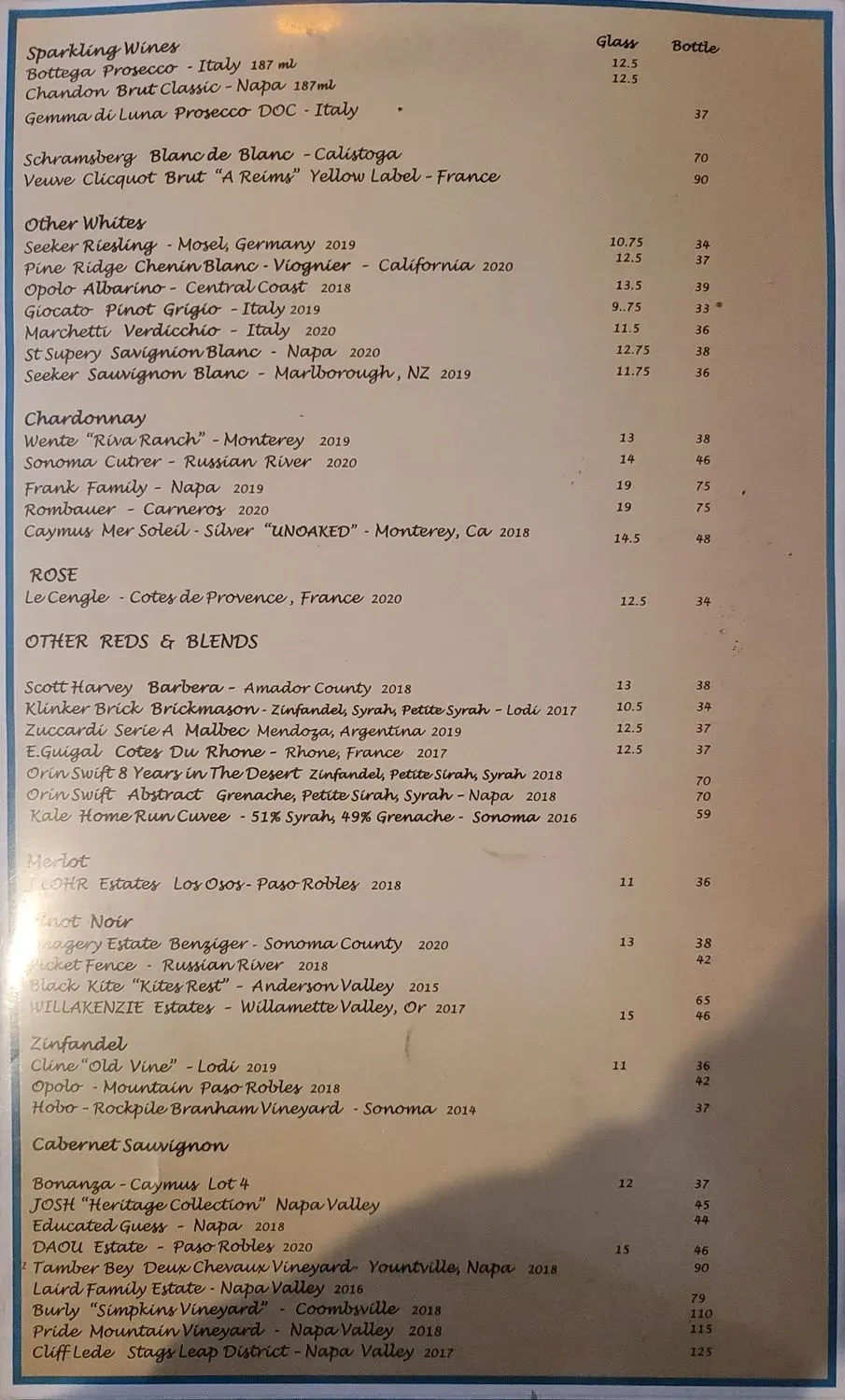 Menu 5