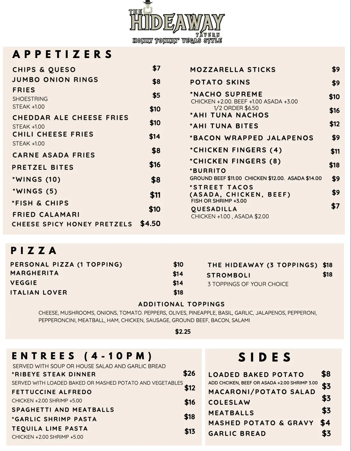 Menu 1