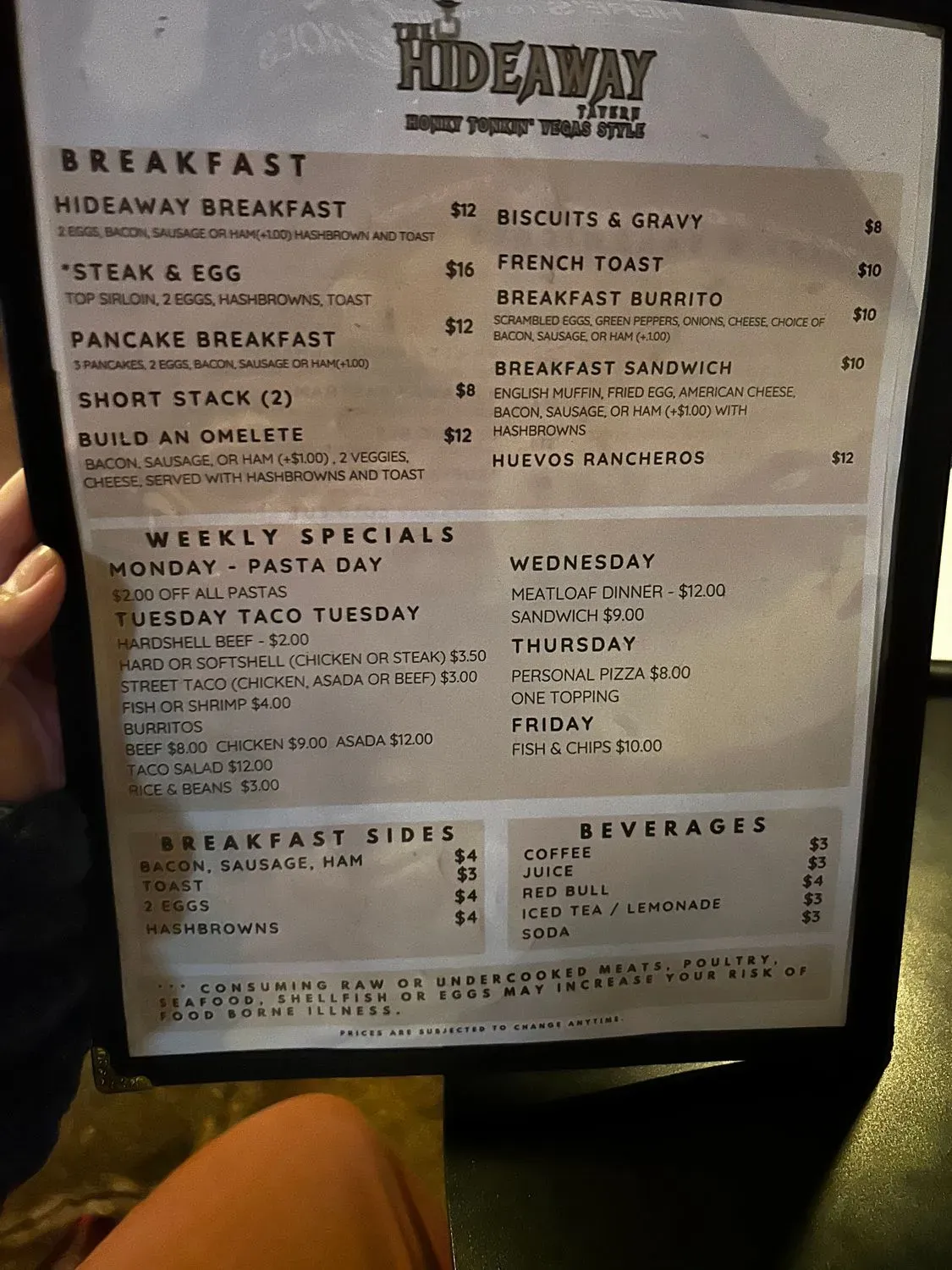 Menu 5