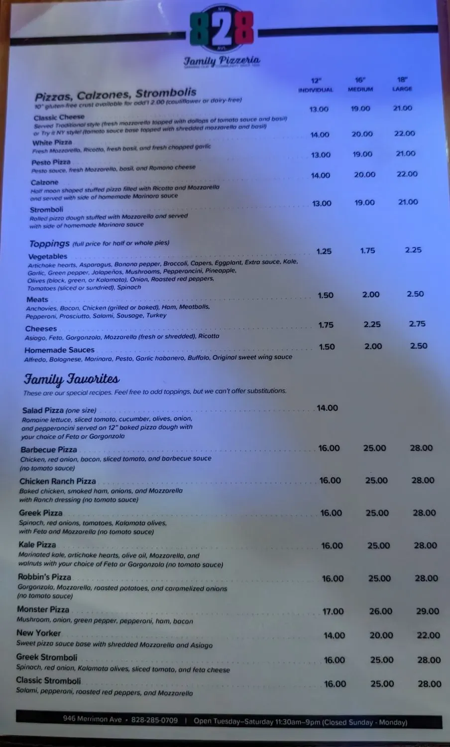 Menu 2