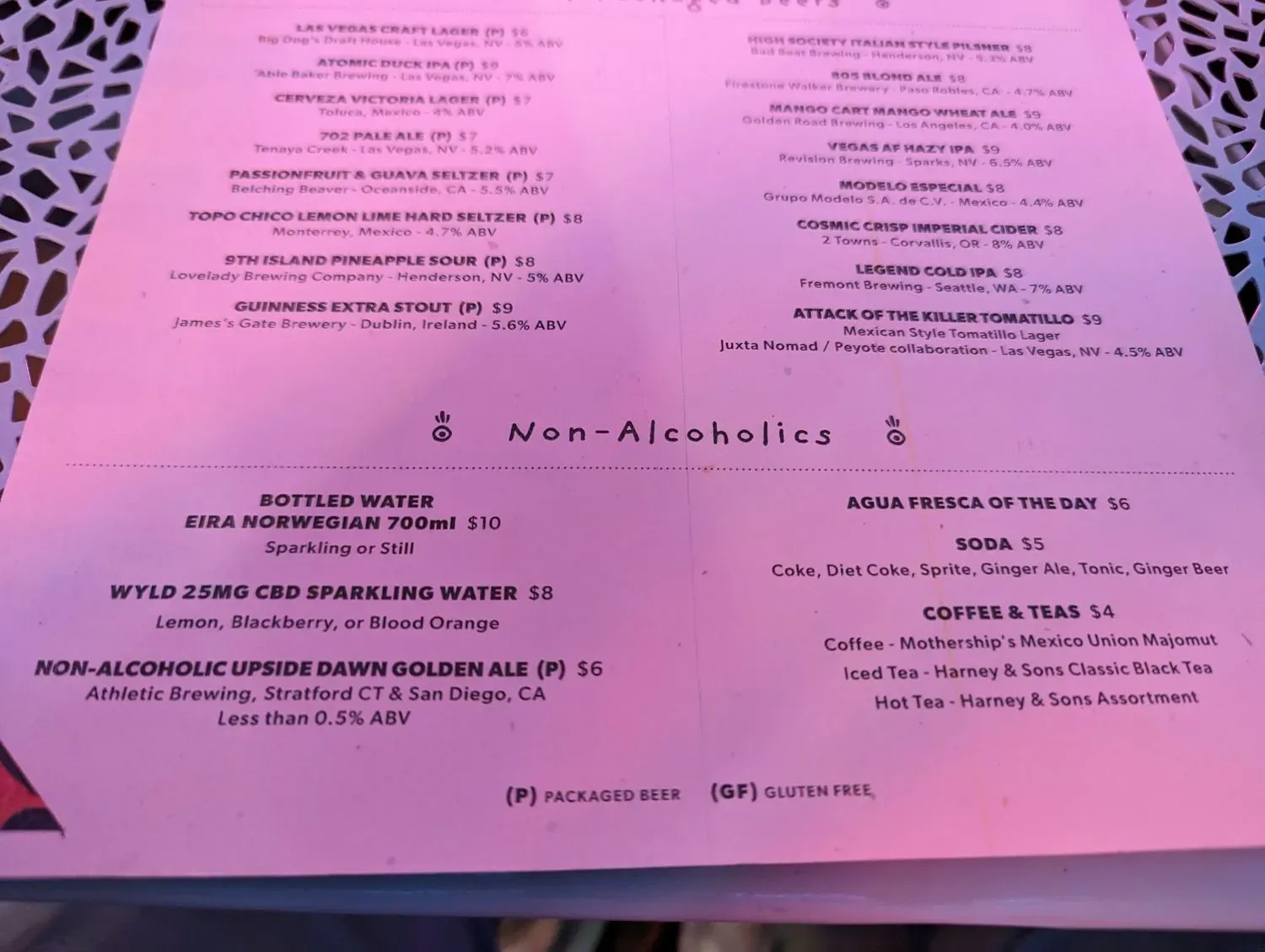 Menu 5