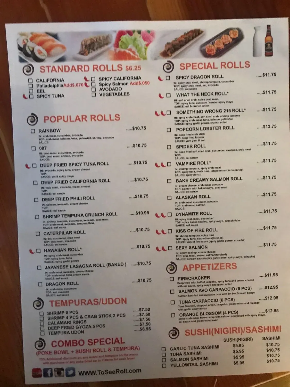 Menu 5