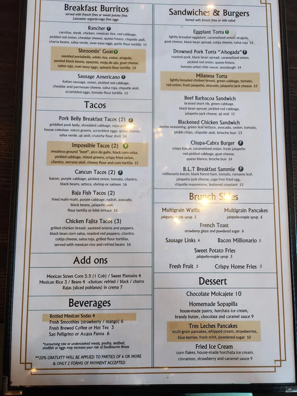 Menu 1