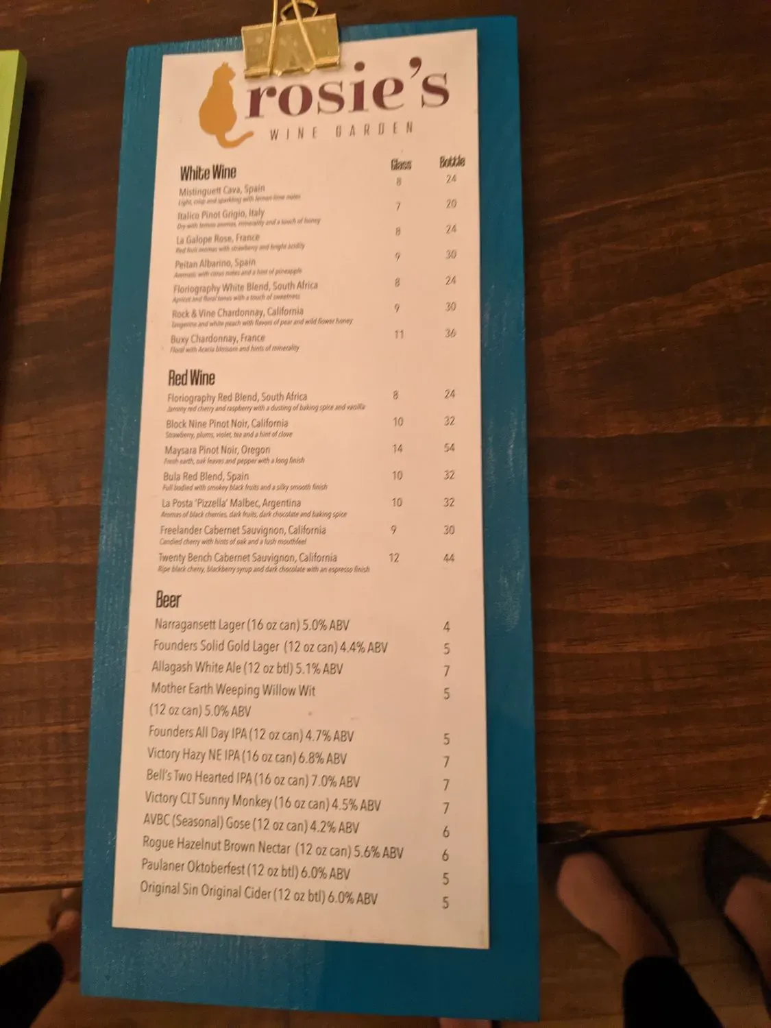 Menu 5