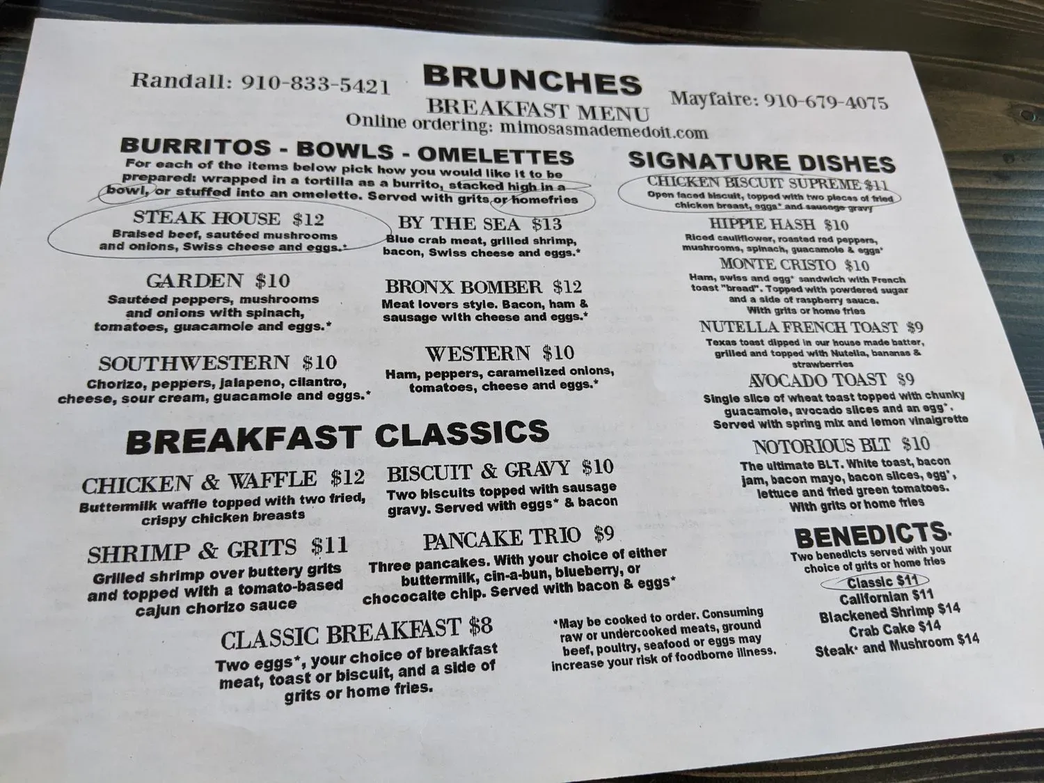 Menu 5