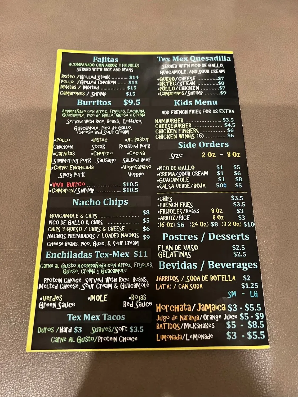 Menu 1