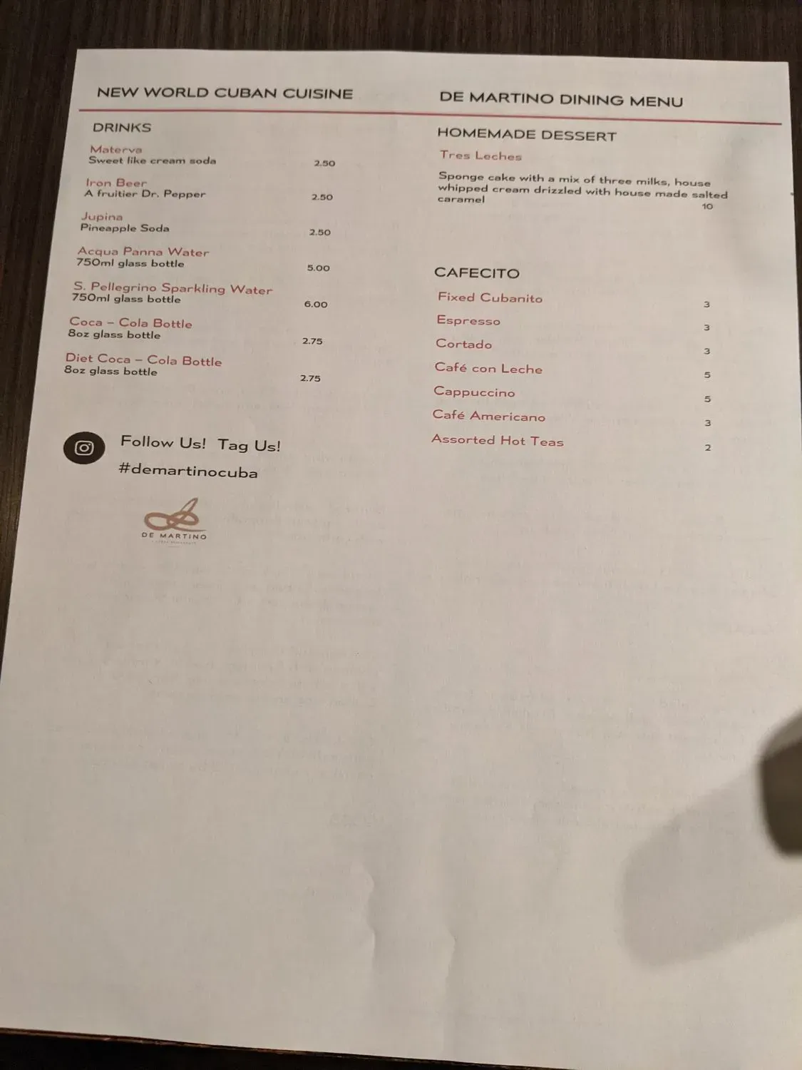 Menu 4