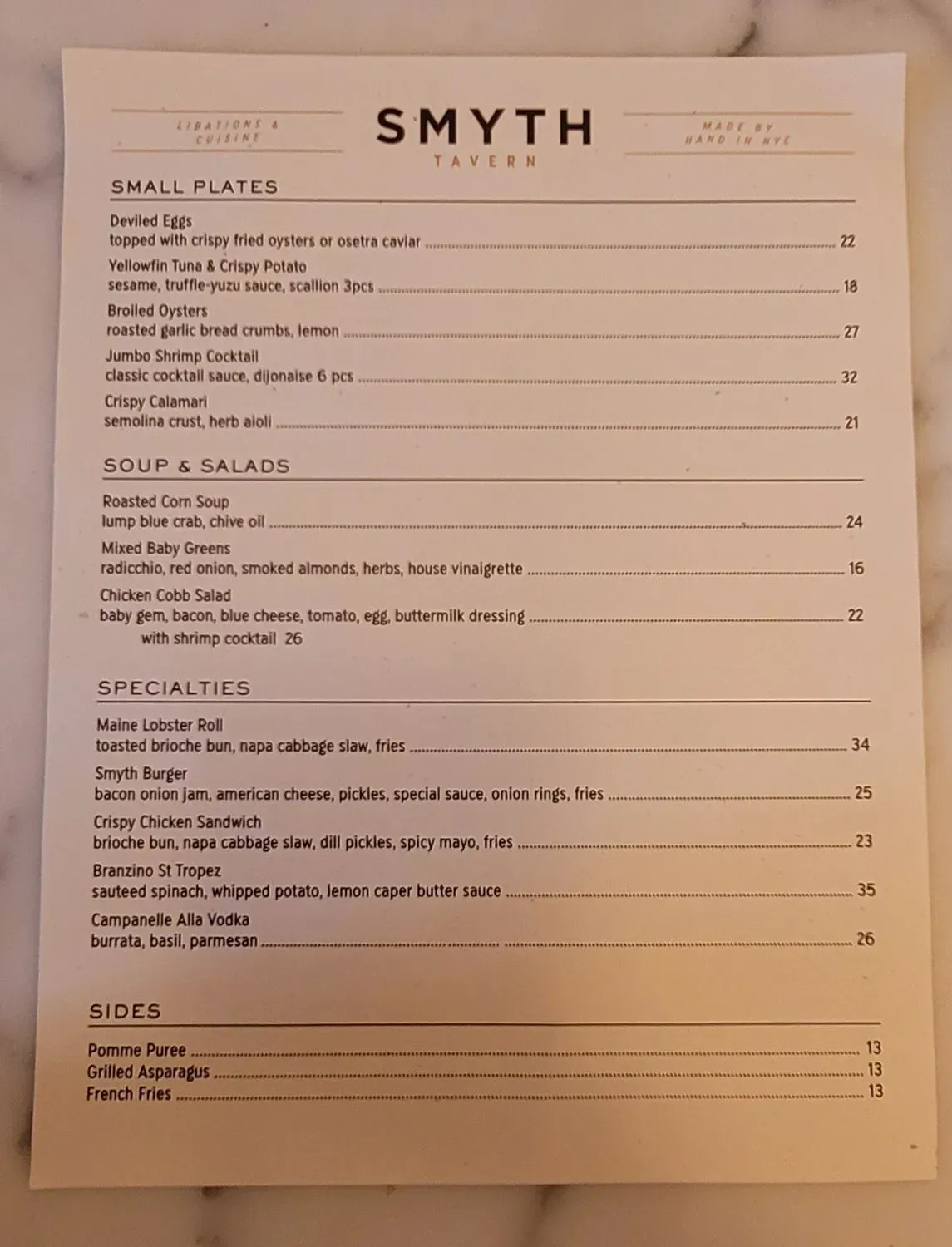 Menu 1