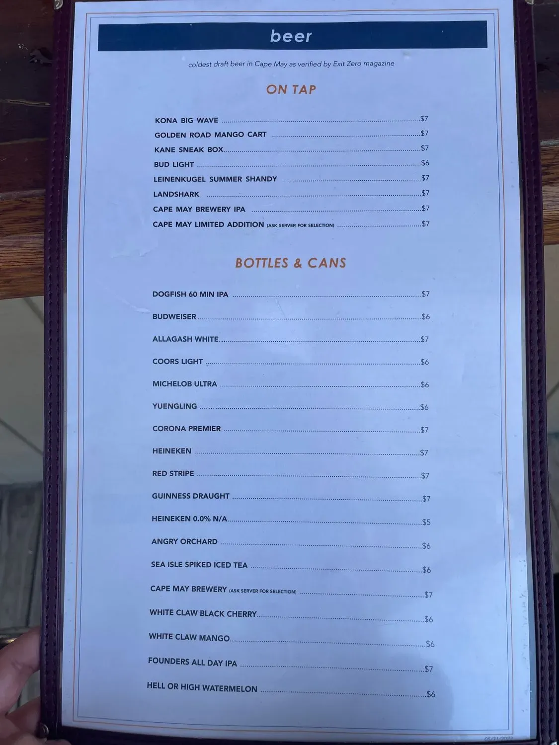 Menu 6