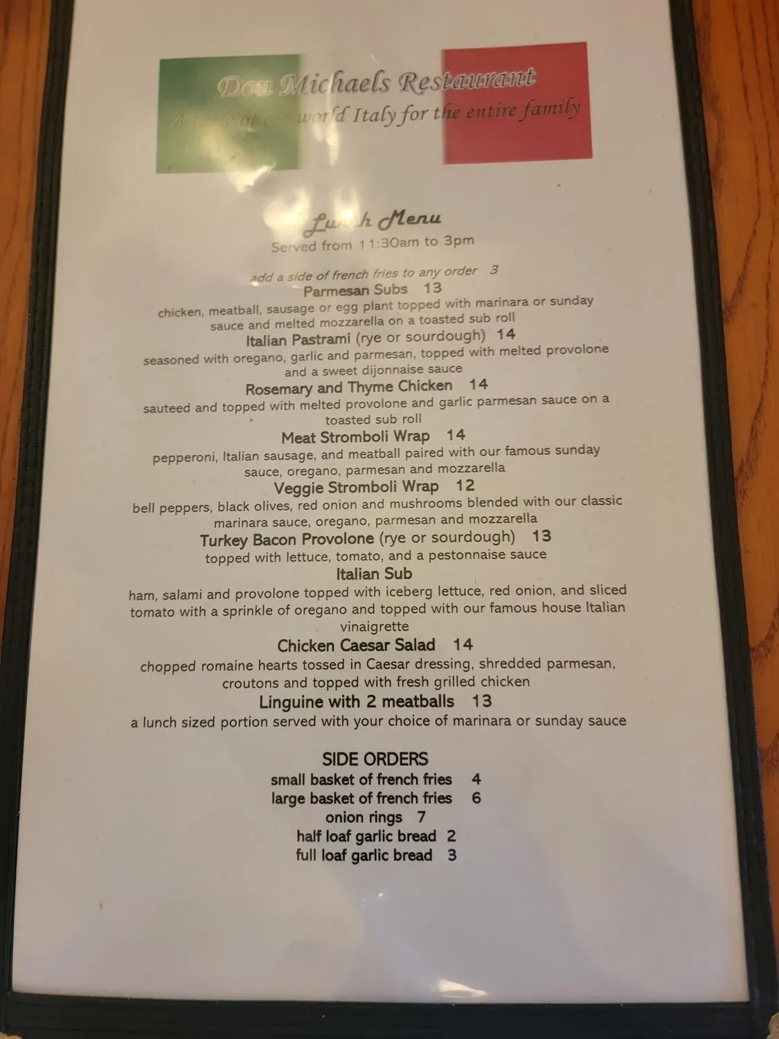 Menu 2