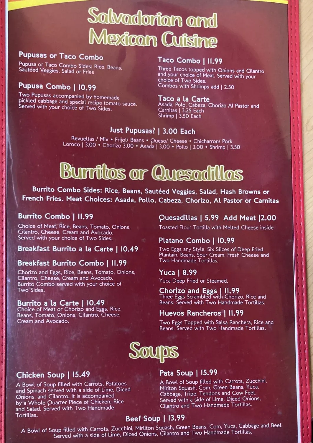 Menu 1