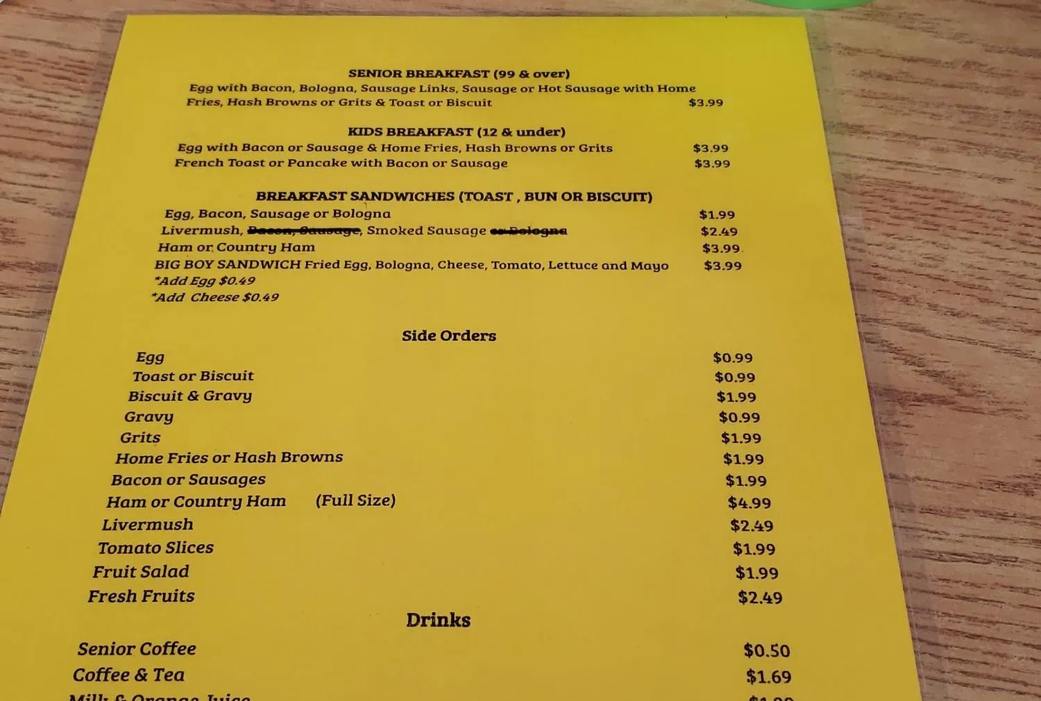 Menu 5