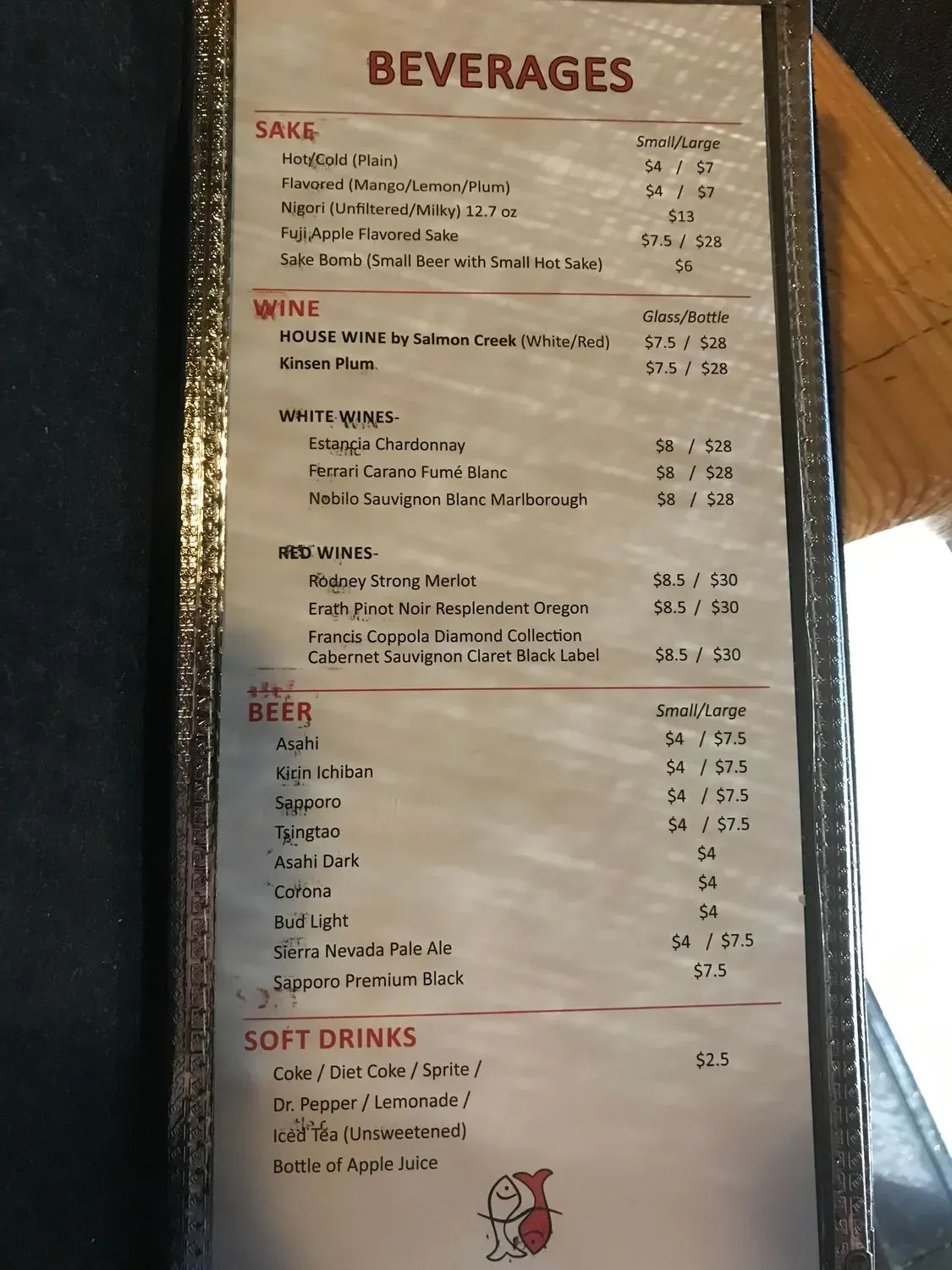 Menu 5