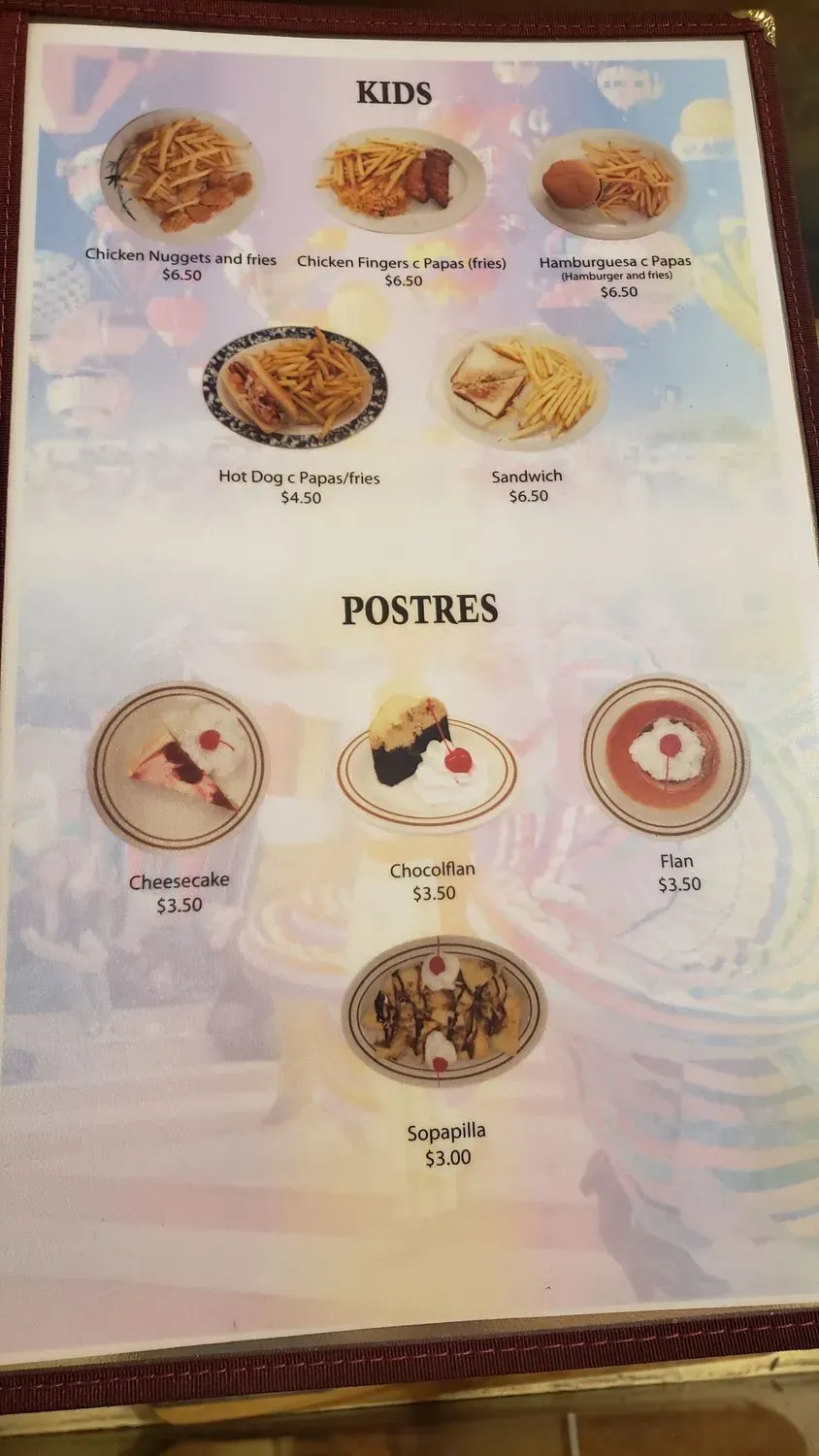 Menu 5